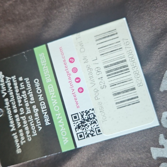 Tootsie Pop Vintage Mr Owl T-Shirt, size Large - Picture 4 of 4